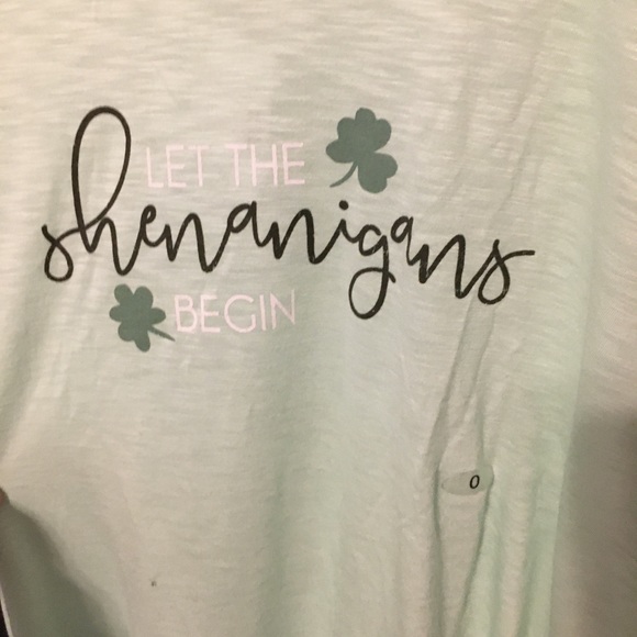 ** NWT Maurices shenanigans shamrock t shirt 0X St patricks Day Irish - Picture 7 of 8
